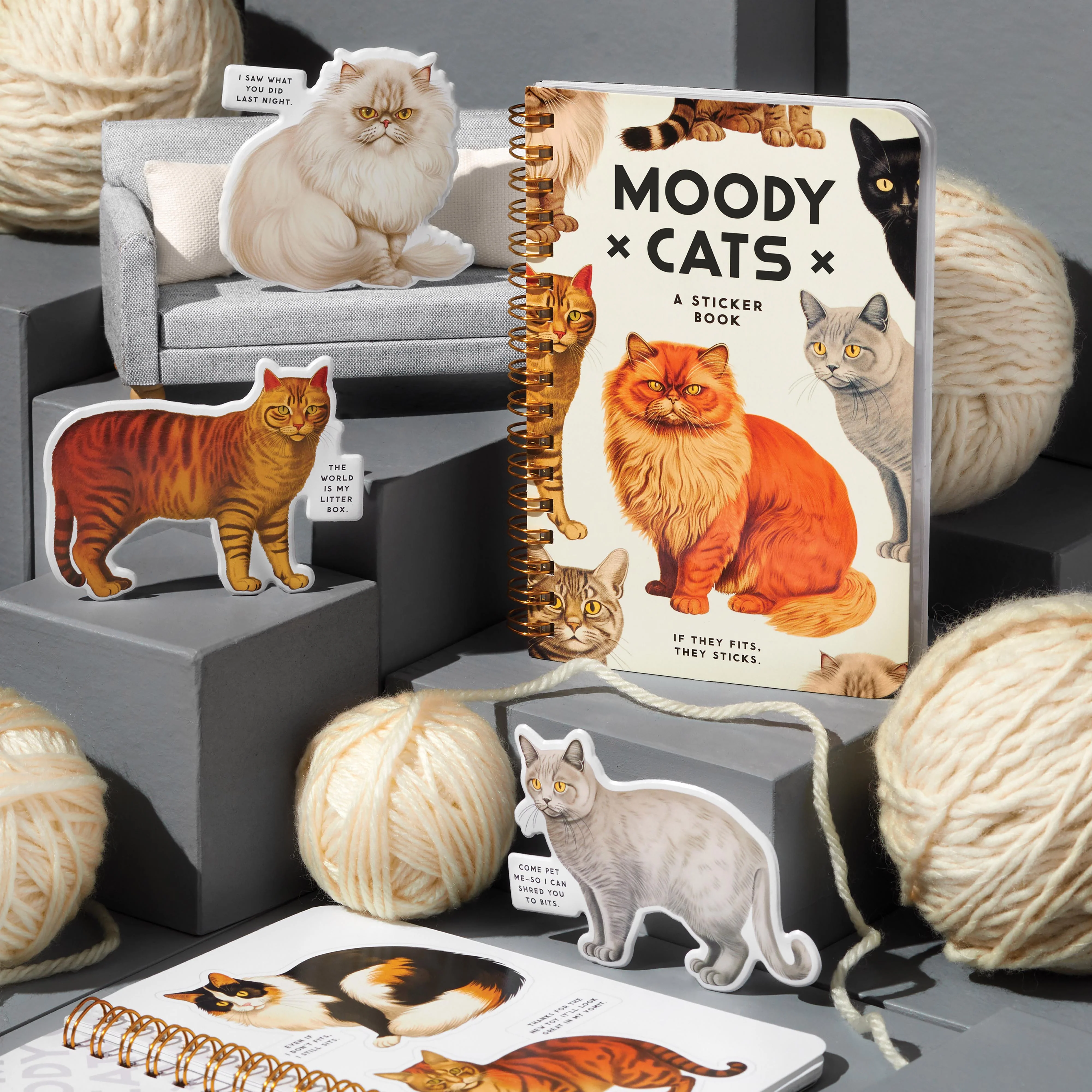Moody Cats Sticker Book - Image 9