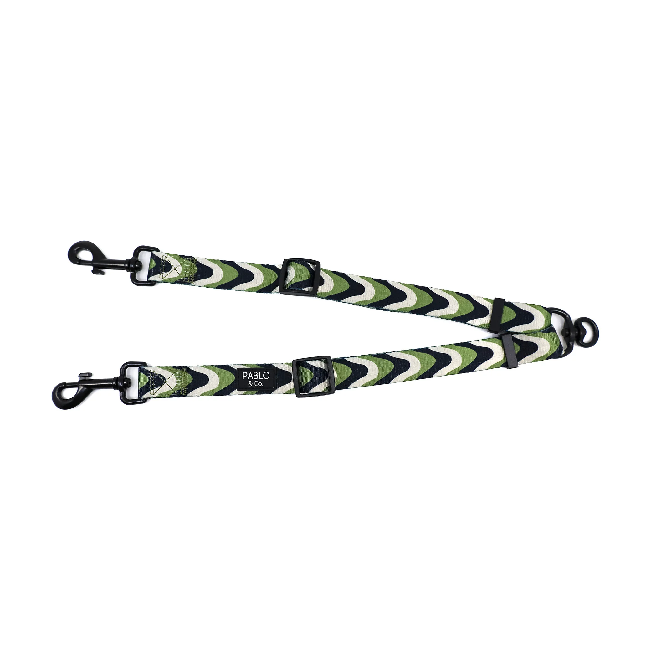 Navy Wavy: Adjustable Leash Splitter