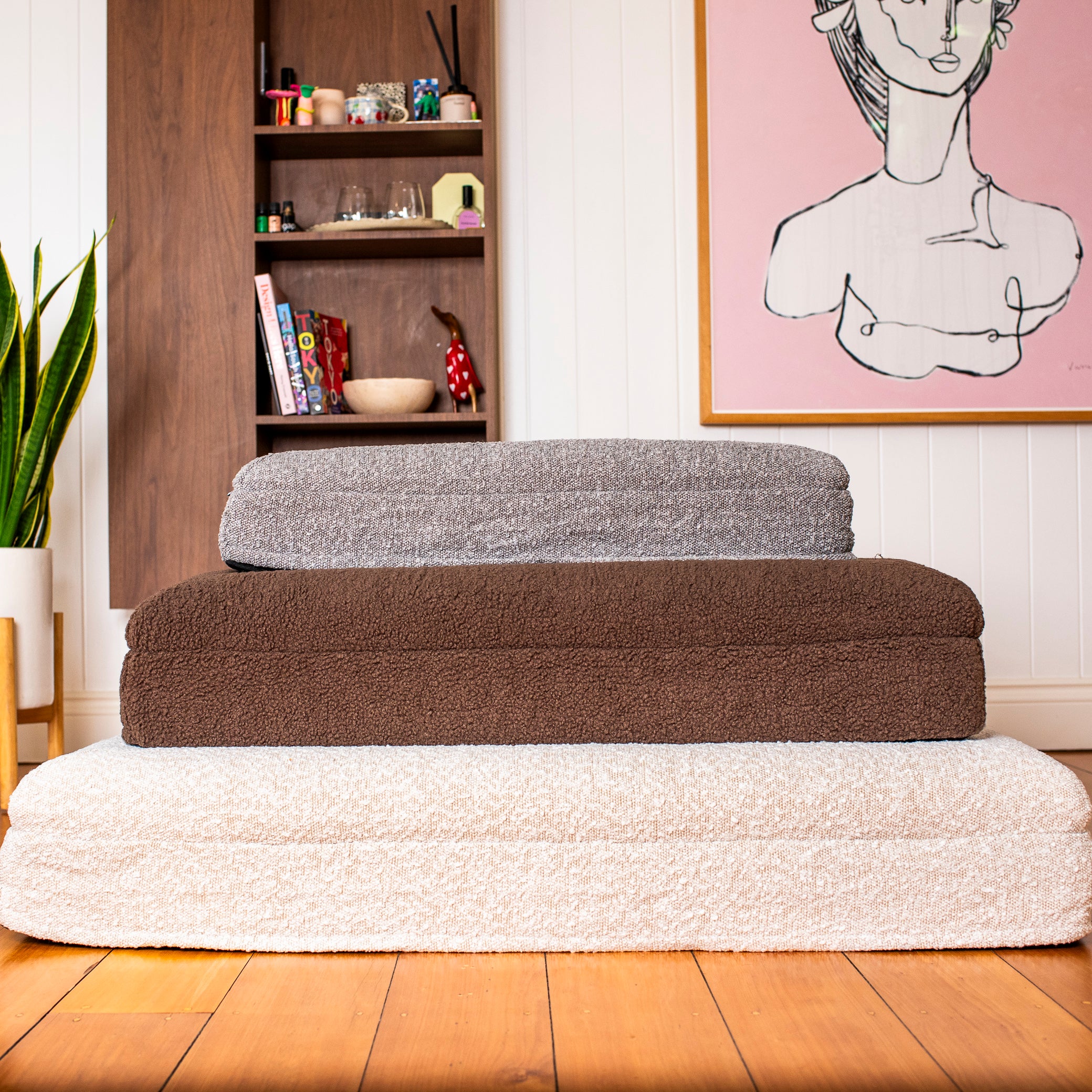Orthopedic Memory Foam Boucle Dog Bed: Cloud - Image 7