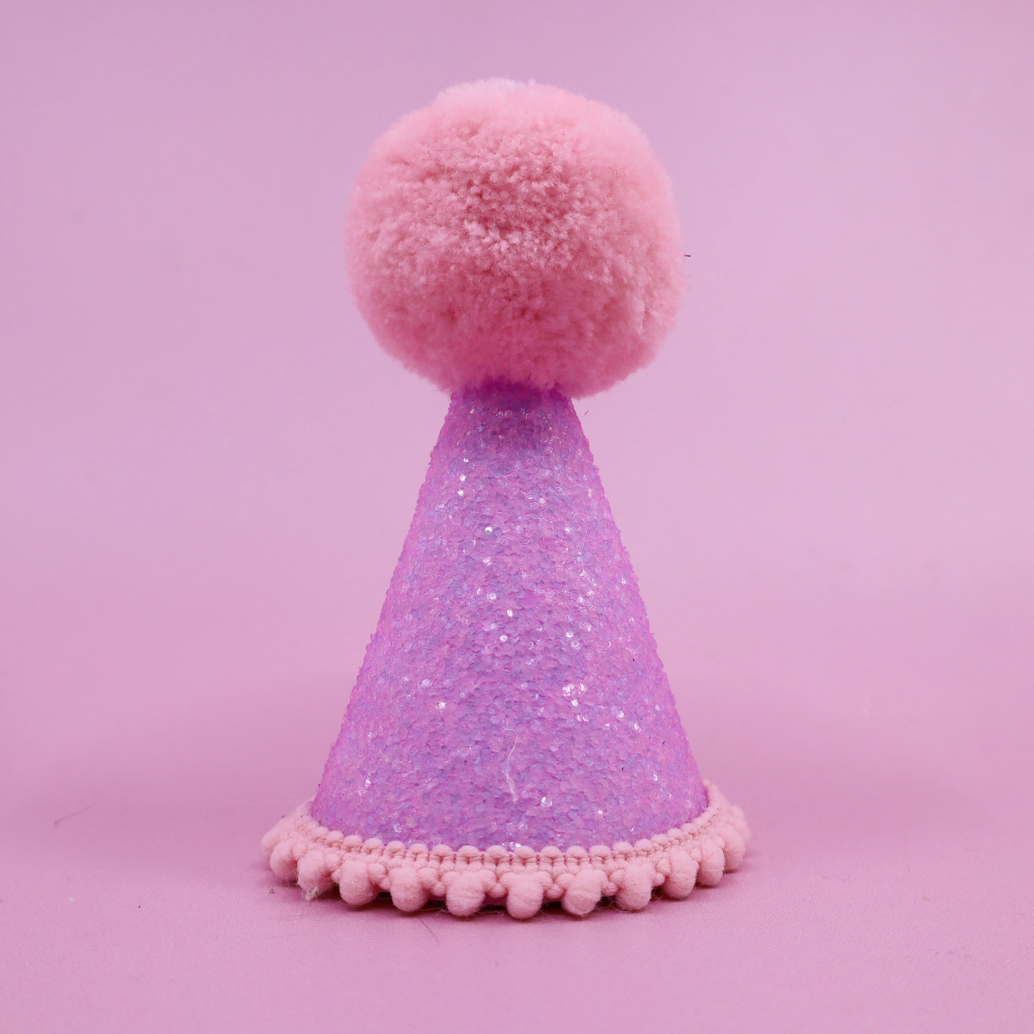 Pablo's Pawty Hat: Purple & Baby Pink