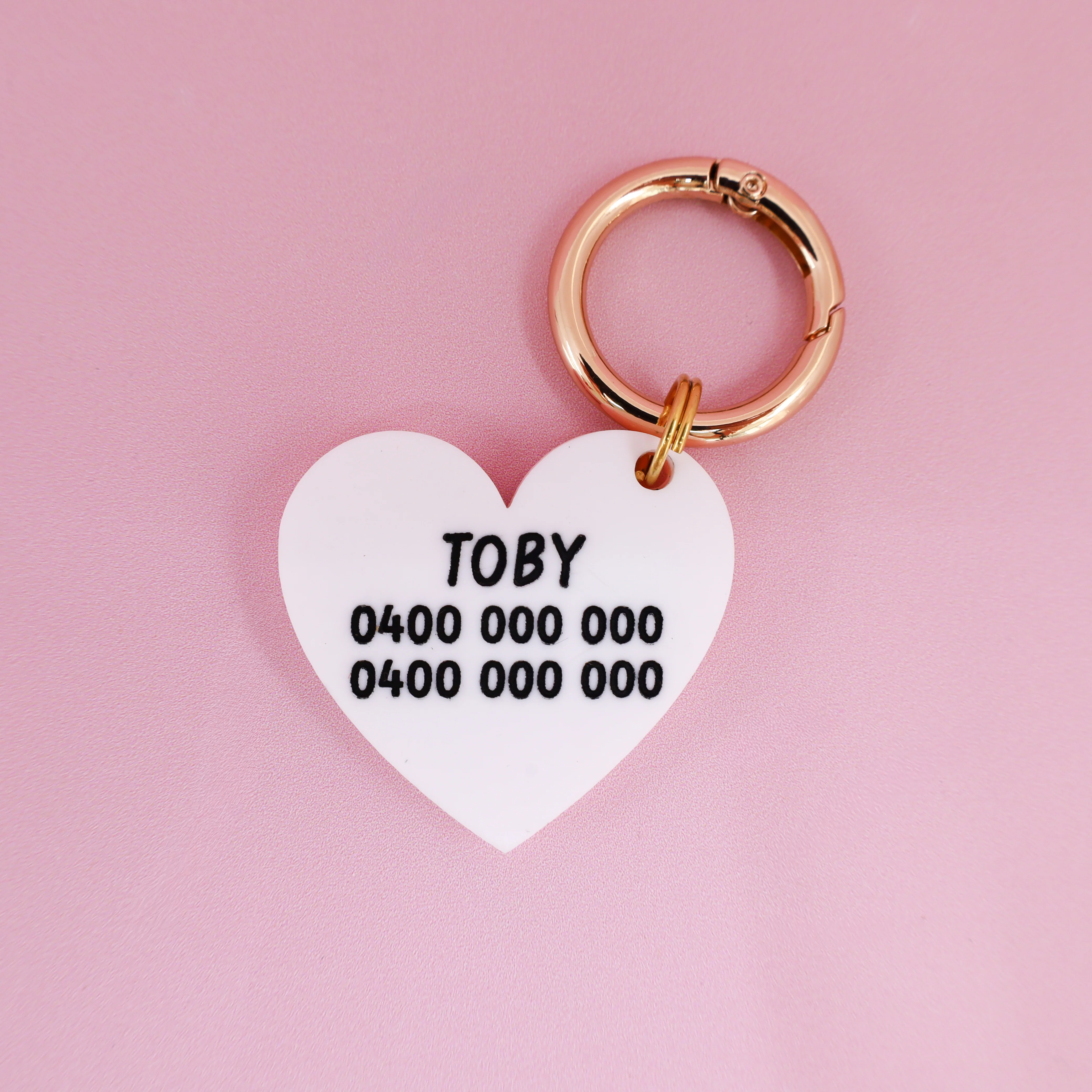 Personalised Pet ID Tag: Lover Girl - Image 3