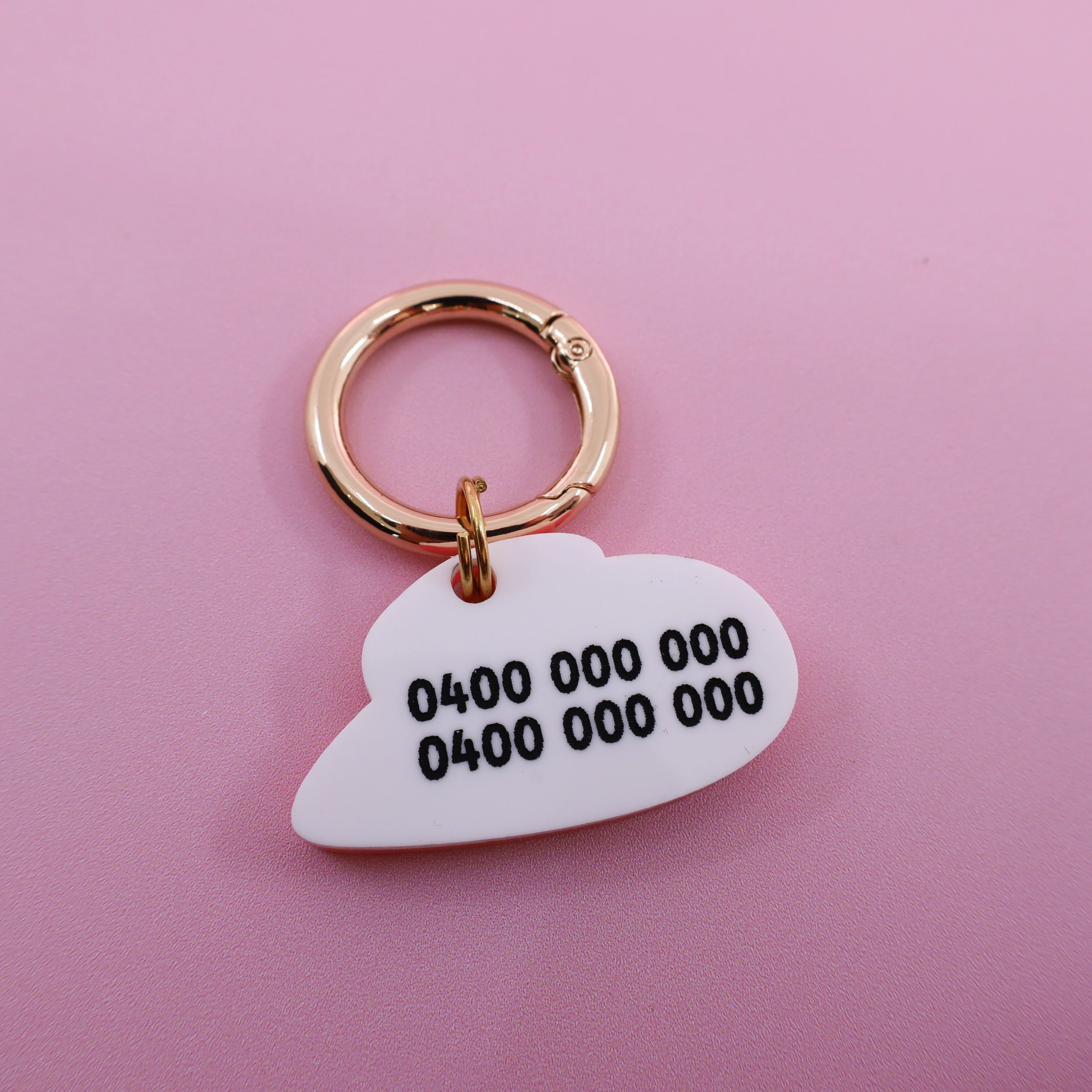 Personalised Pet ID Tag: Blue Cowboy Hat - Image 4