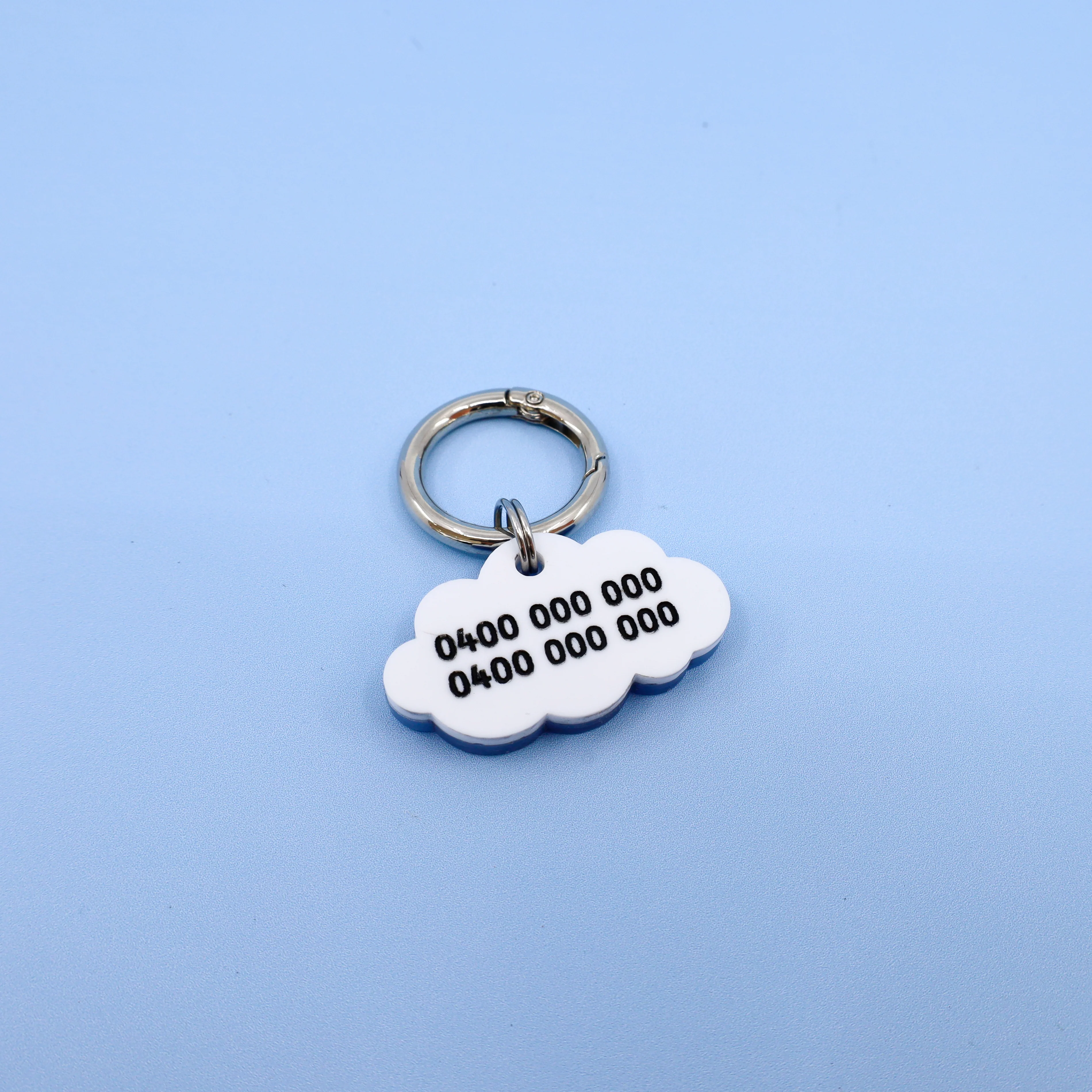 Personalised Pet ID Tag: Cloud - Image 2