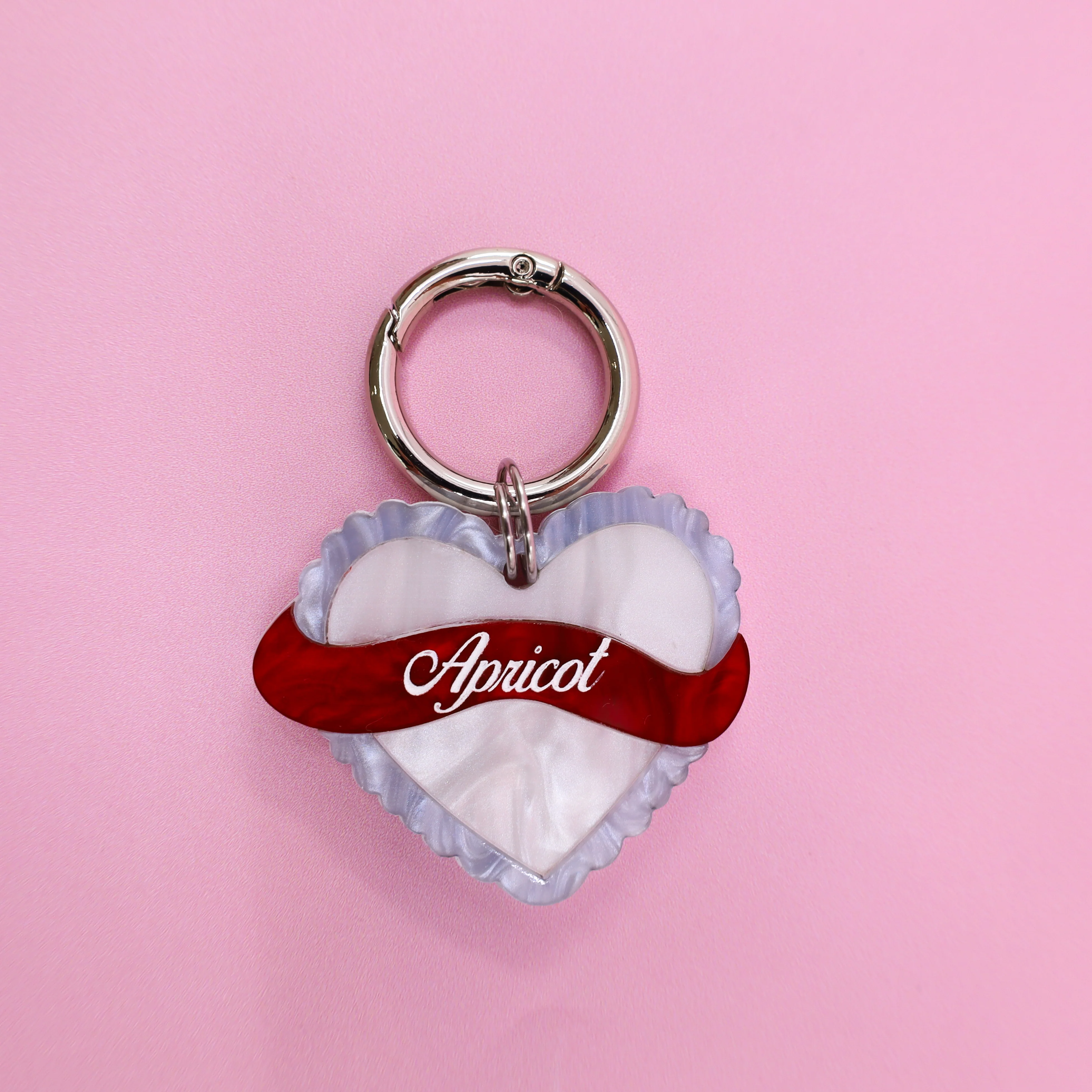 Personalised Pet ID Tag: Heart Throb Blue