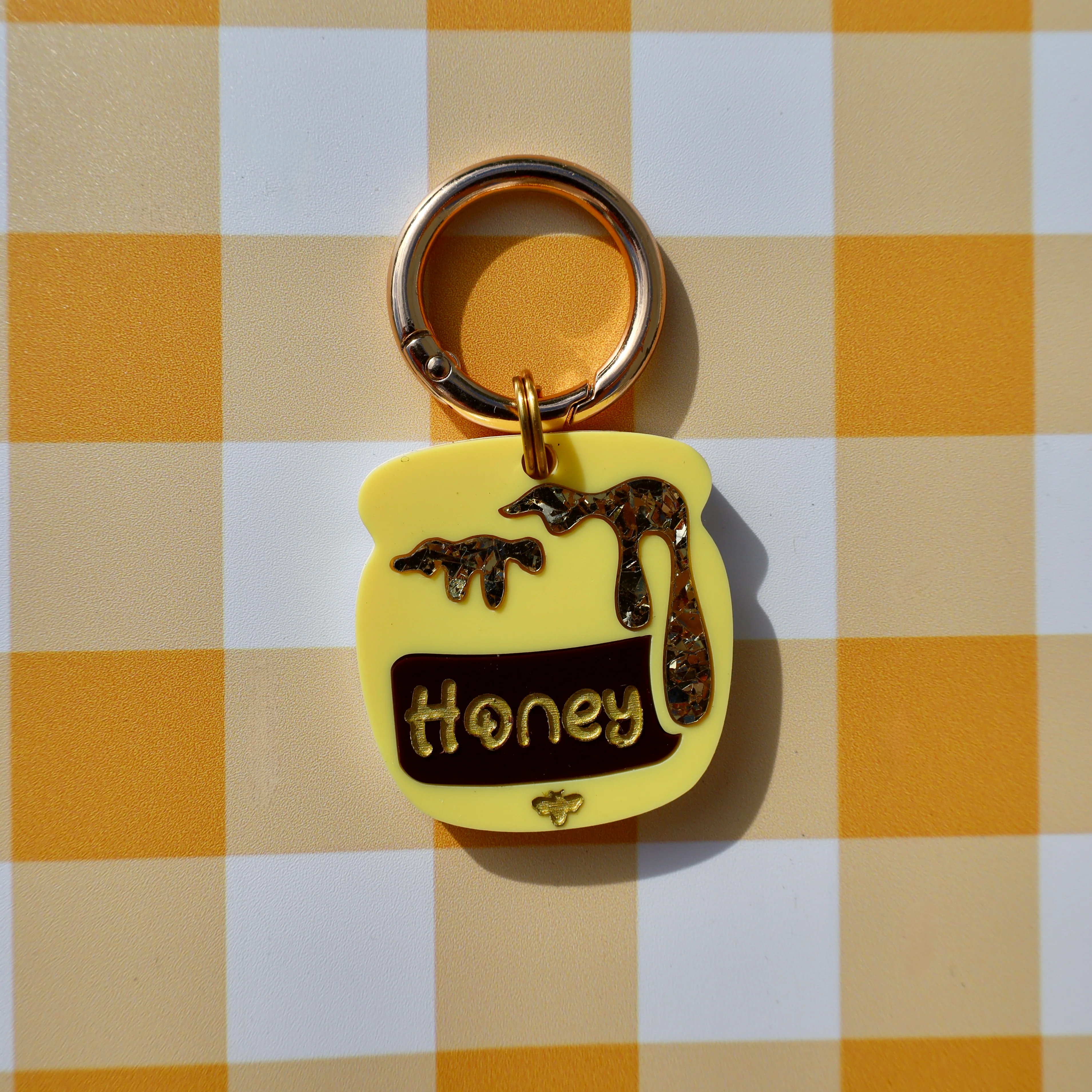 Personalised Pet ID Tag: Honey Pot