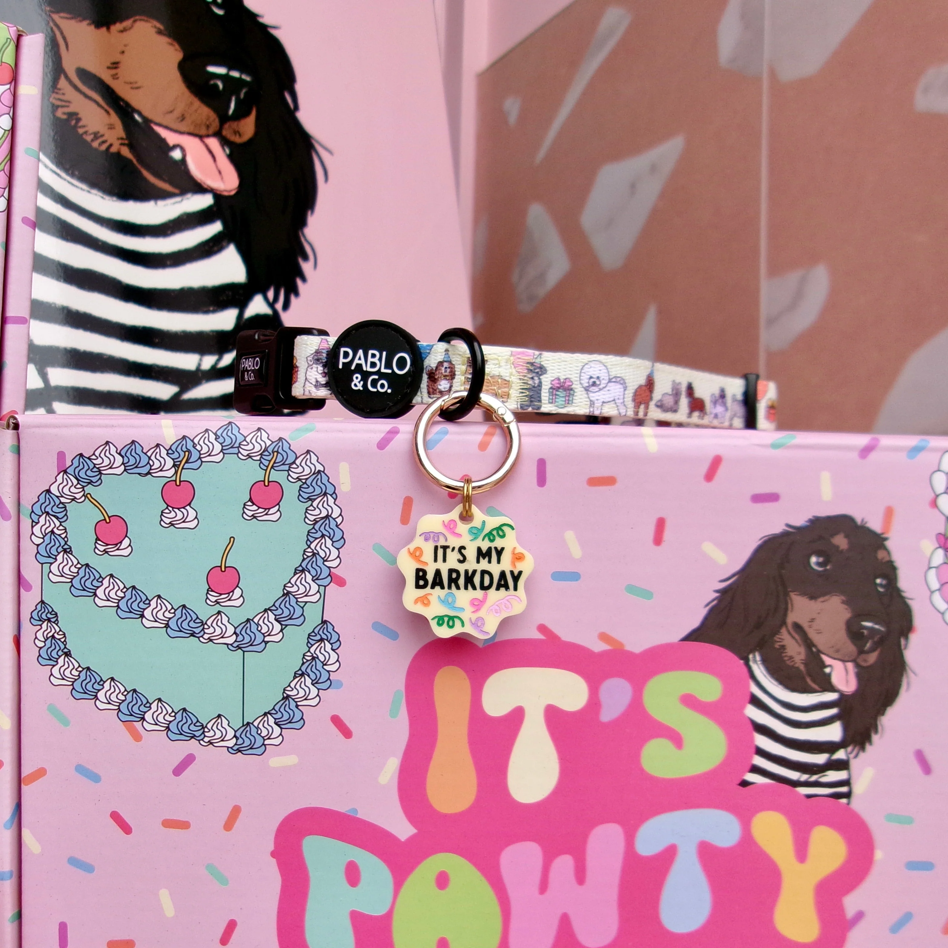 Personalised Pet ID Tag: It's My Barkday - Image 4