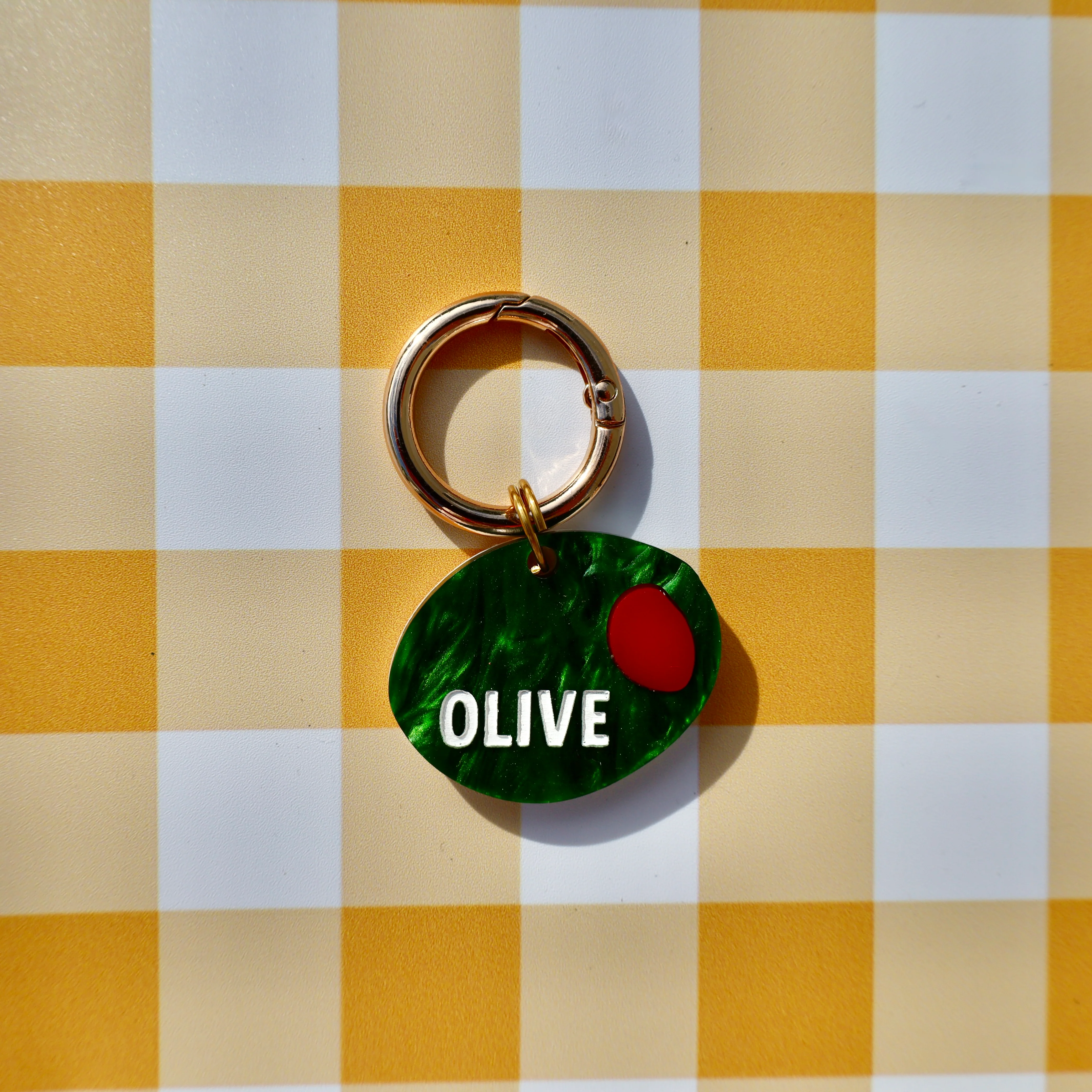 Personalised Pet ID Tag: Olive