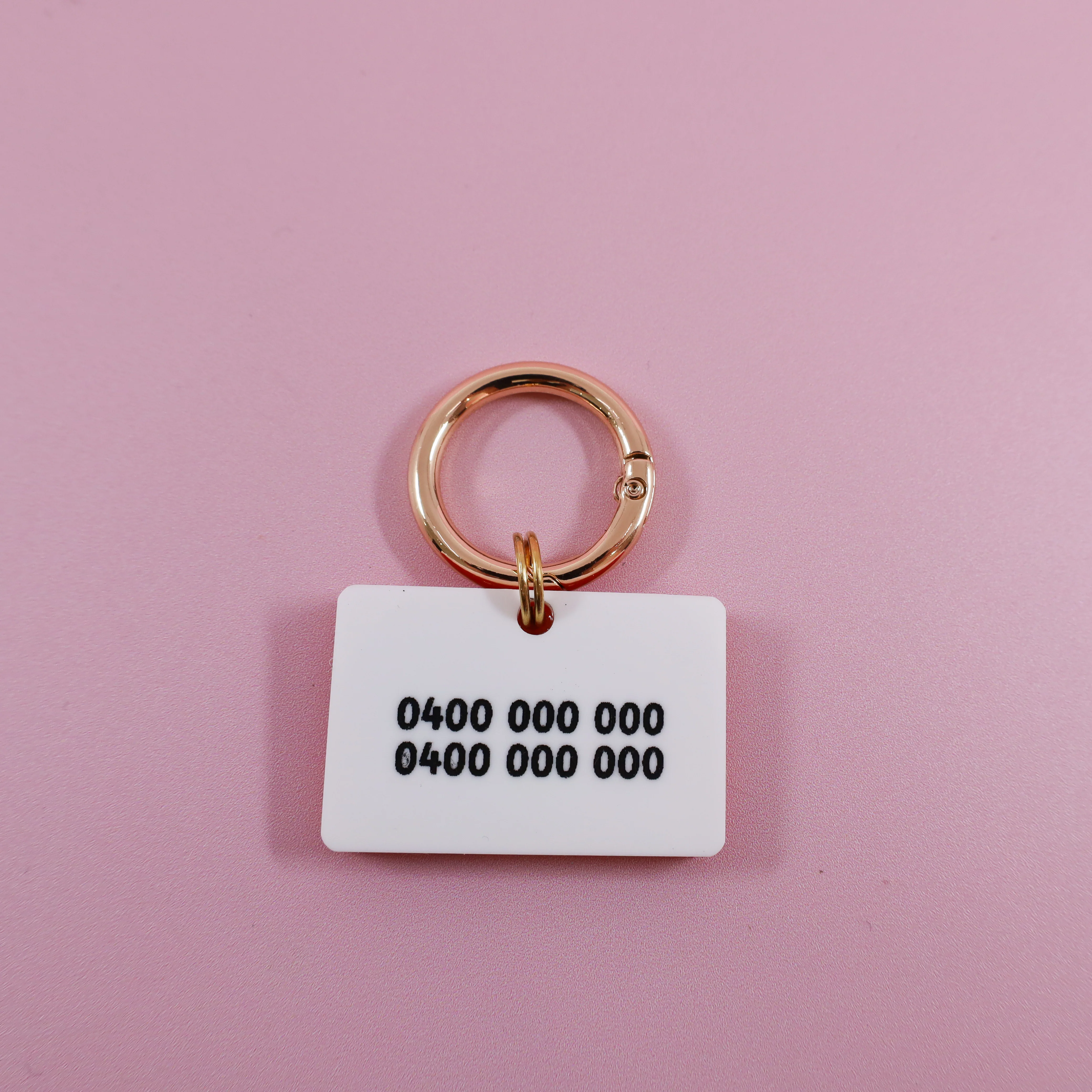 Personalised Pet ID Tag: Red 'Hello my name is' - Image 2