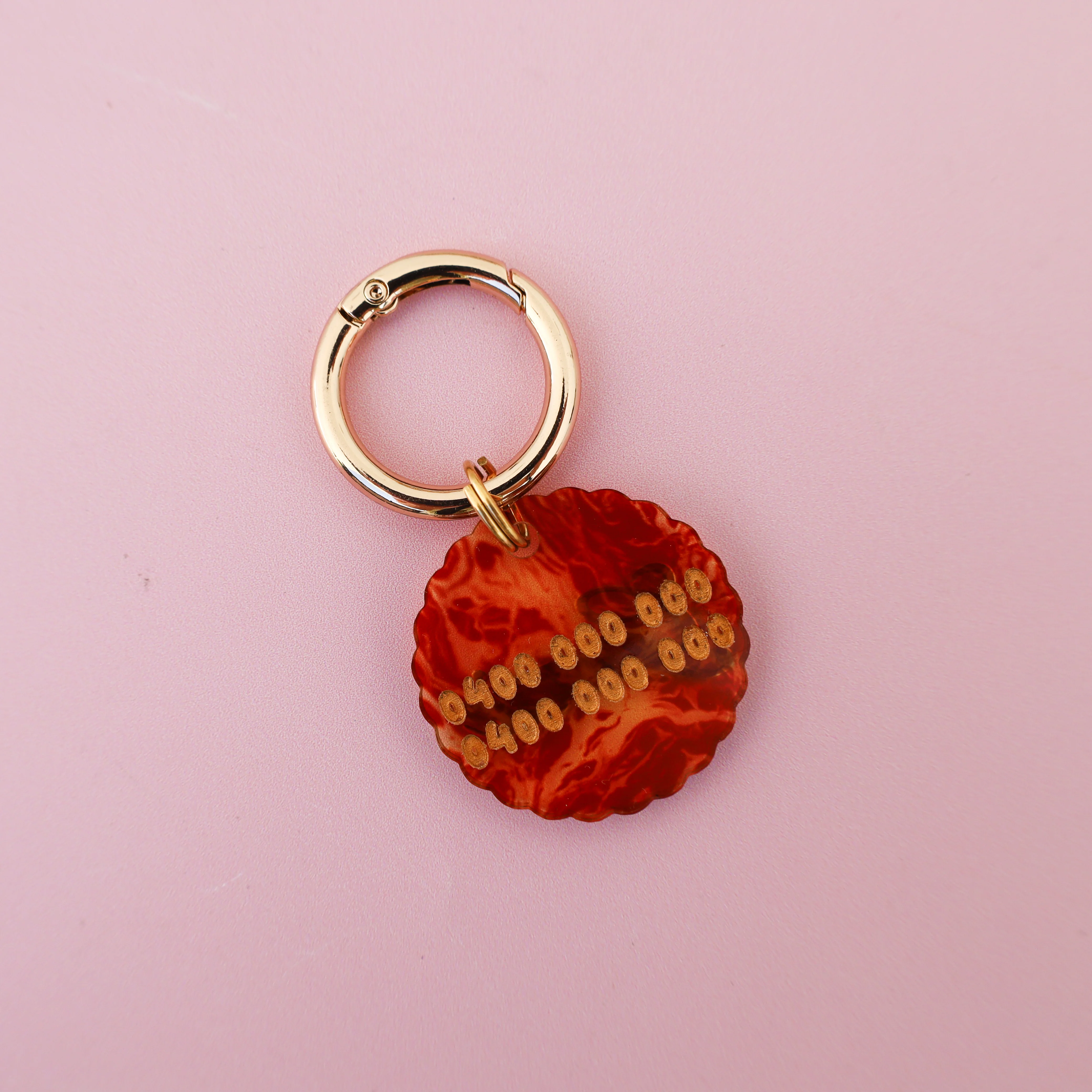 Personalised Pet ID Tag: Squiggle Tortoiseshell - Image 3