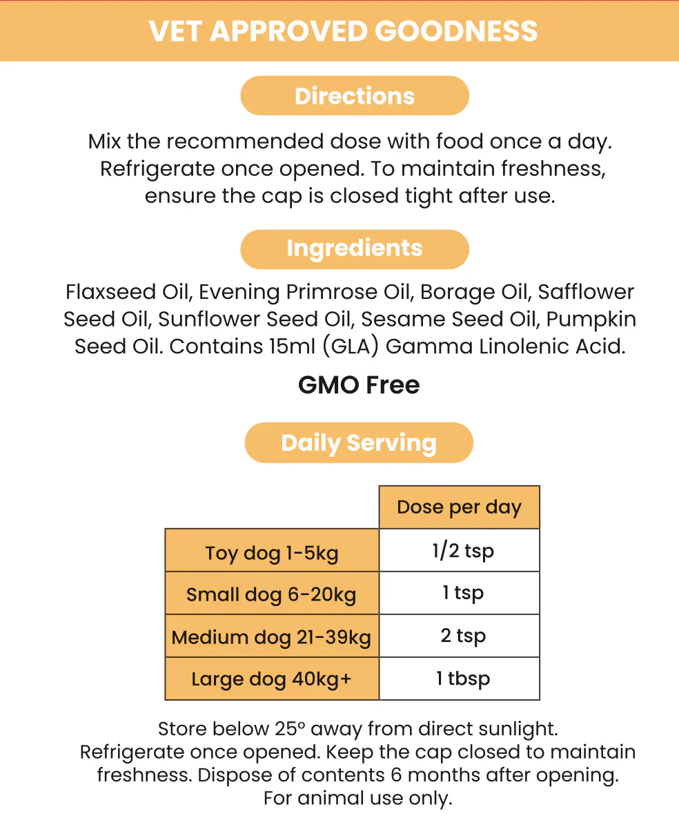 Nourish Pet Company: Mega Oil 200ml - Image 5