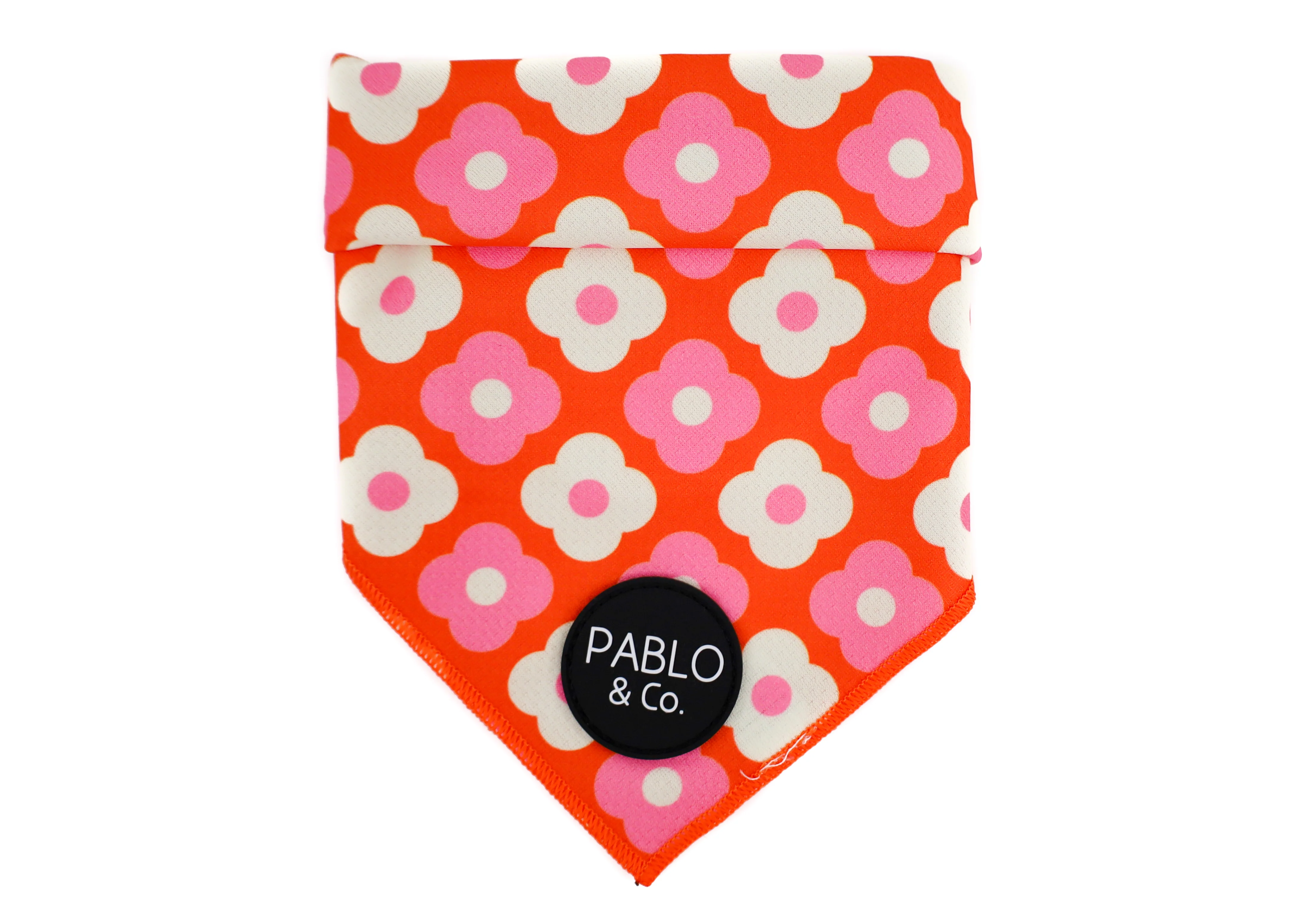 Pink Checkered Daisies - Dog Bandana - Image 5