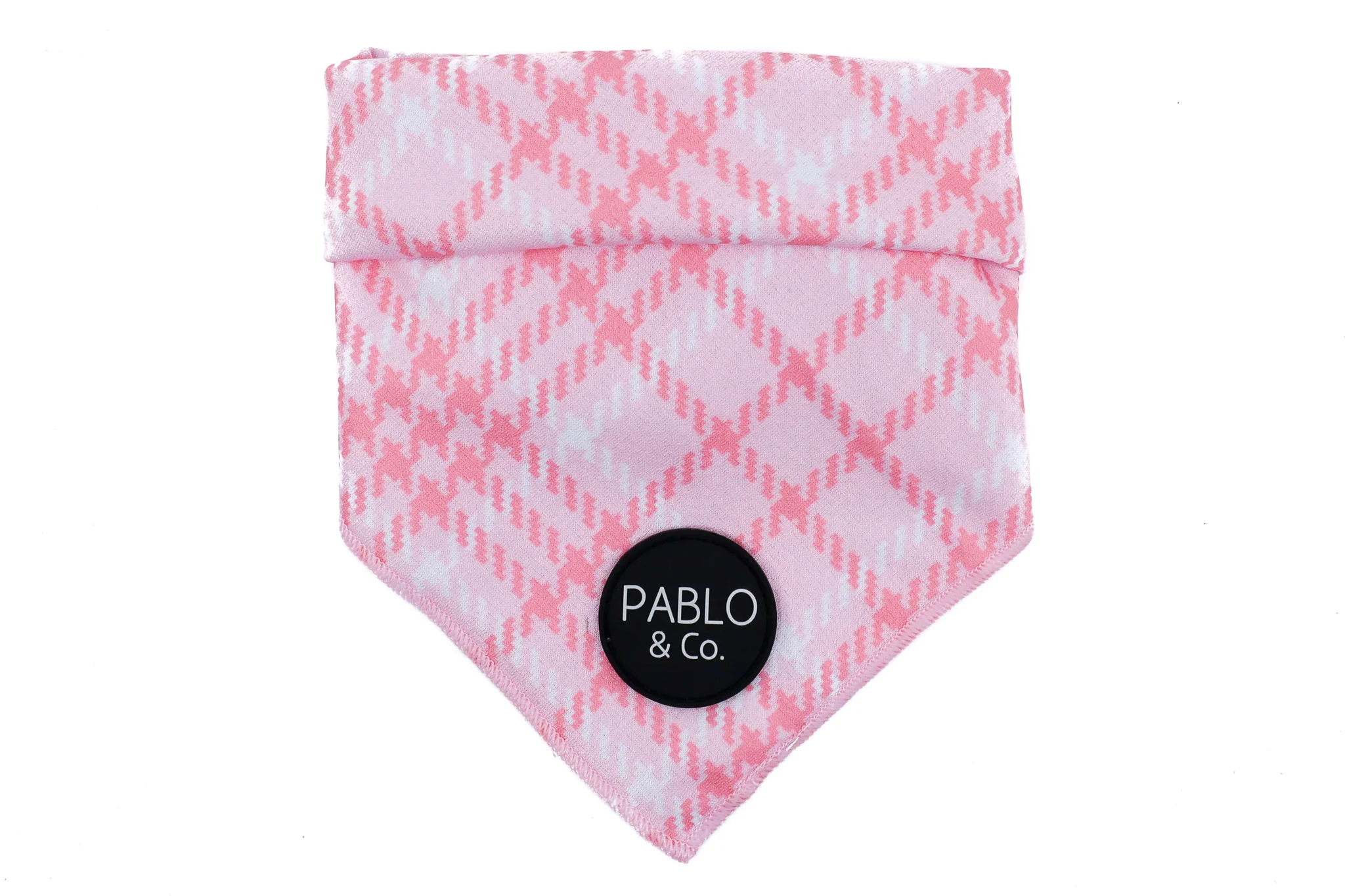 Pink Houndstooth - Dog Bandana - Image 5