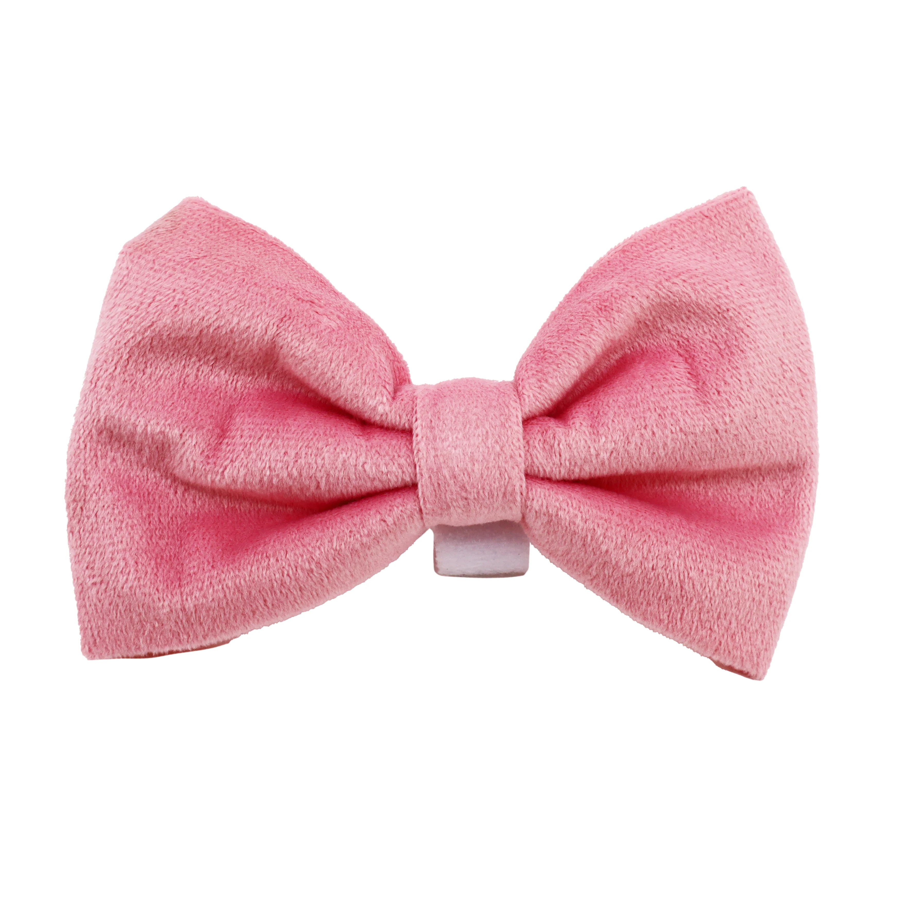 Pink Velvet Bow Tie - Image 3