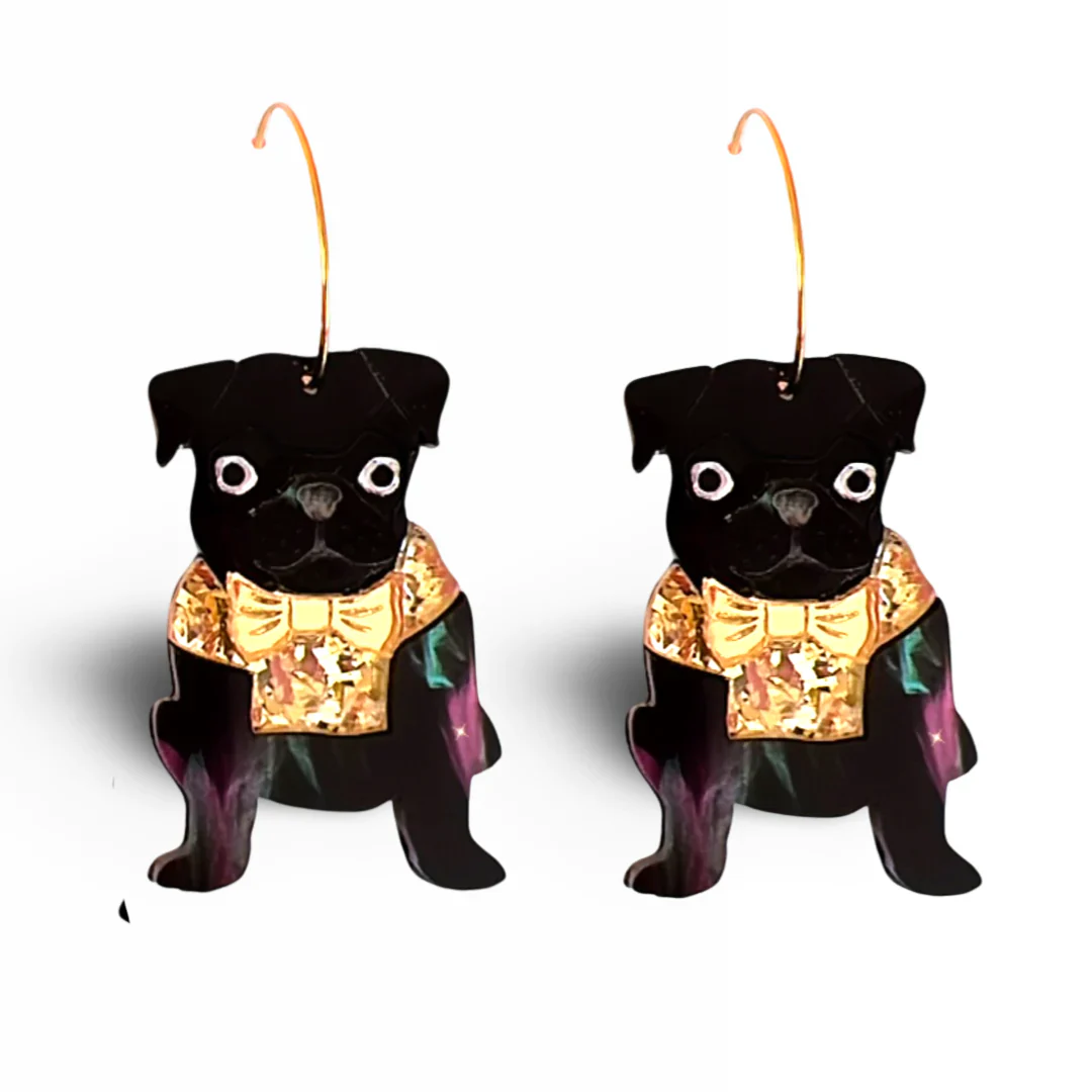 Pug Pet Earrings - Image 4