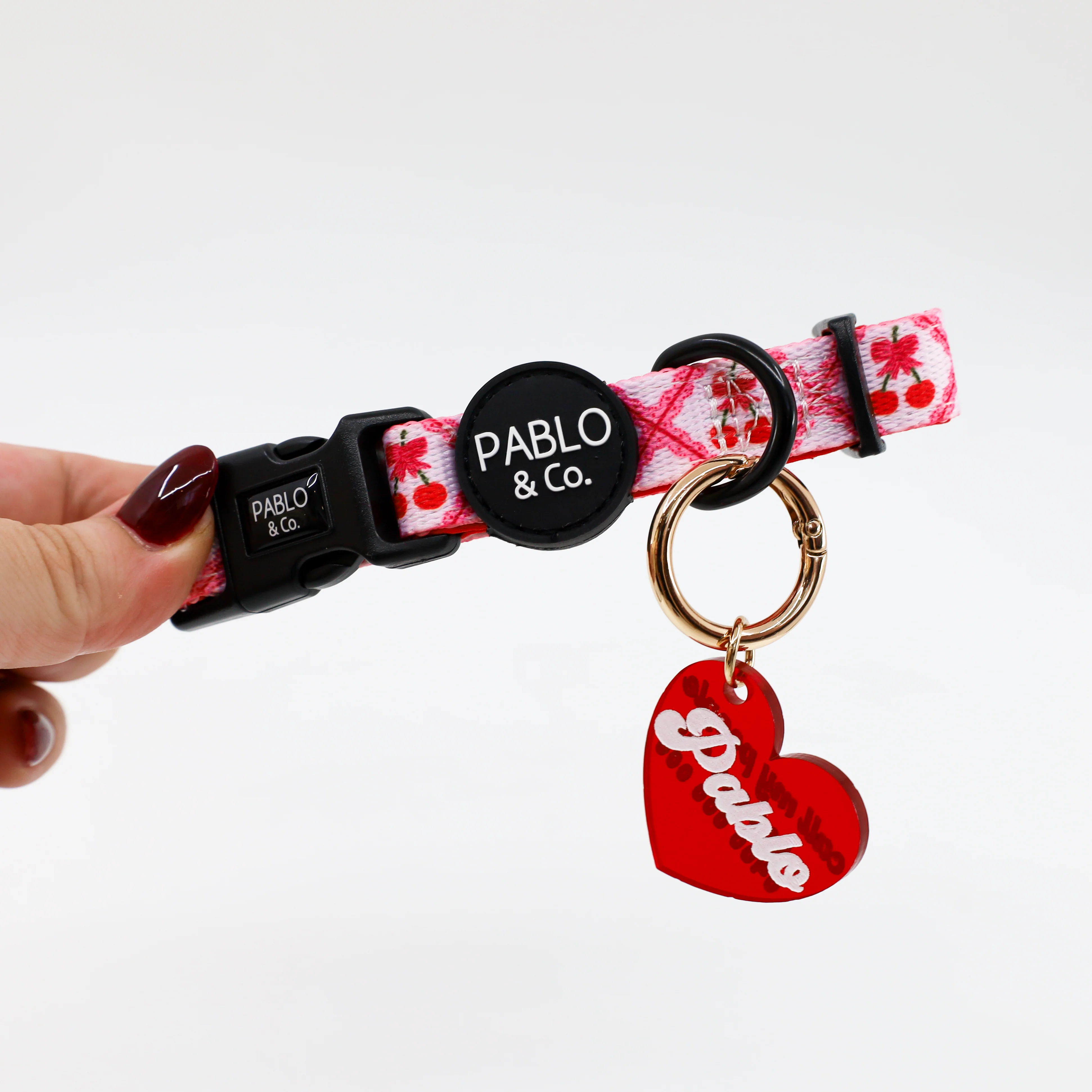 Personalised Pet ID Tag: Red Heart - Image 12