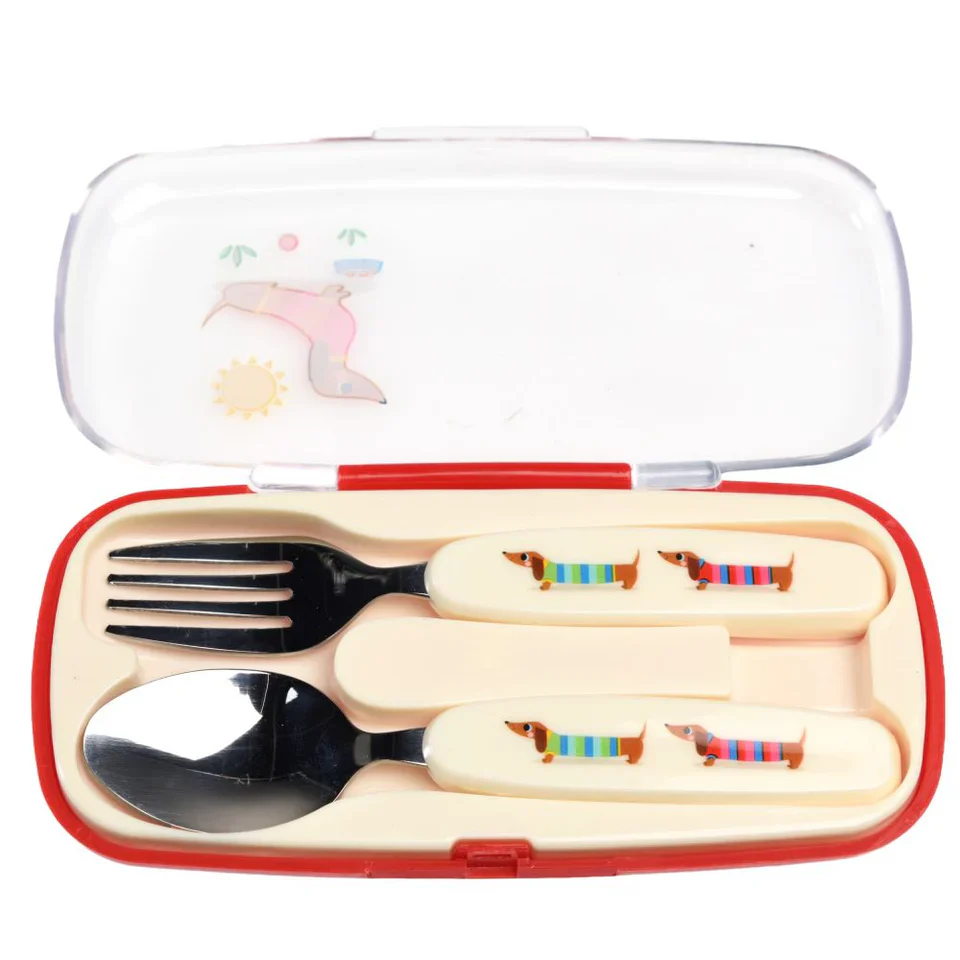 Rex London: Child Cutlery Set - Sausage Dog - Image 2