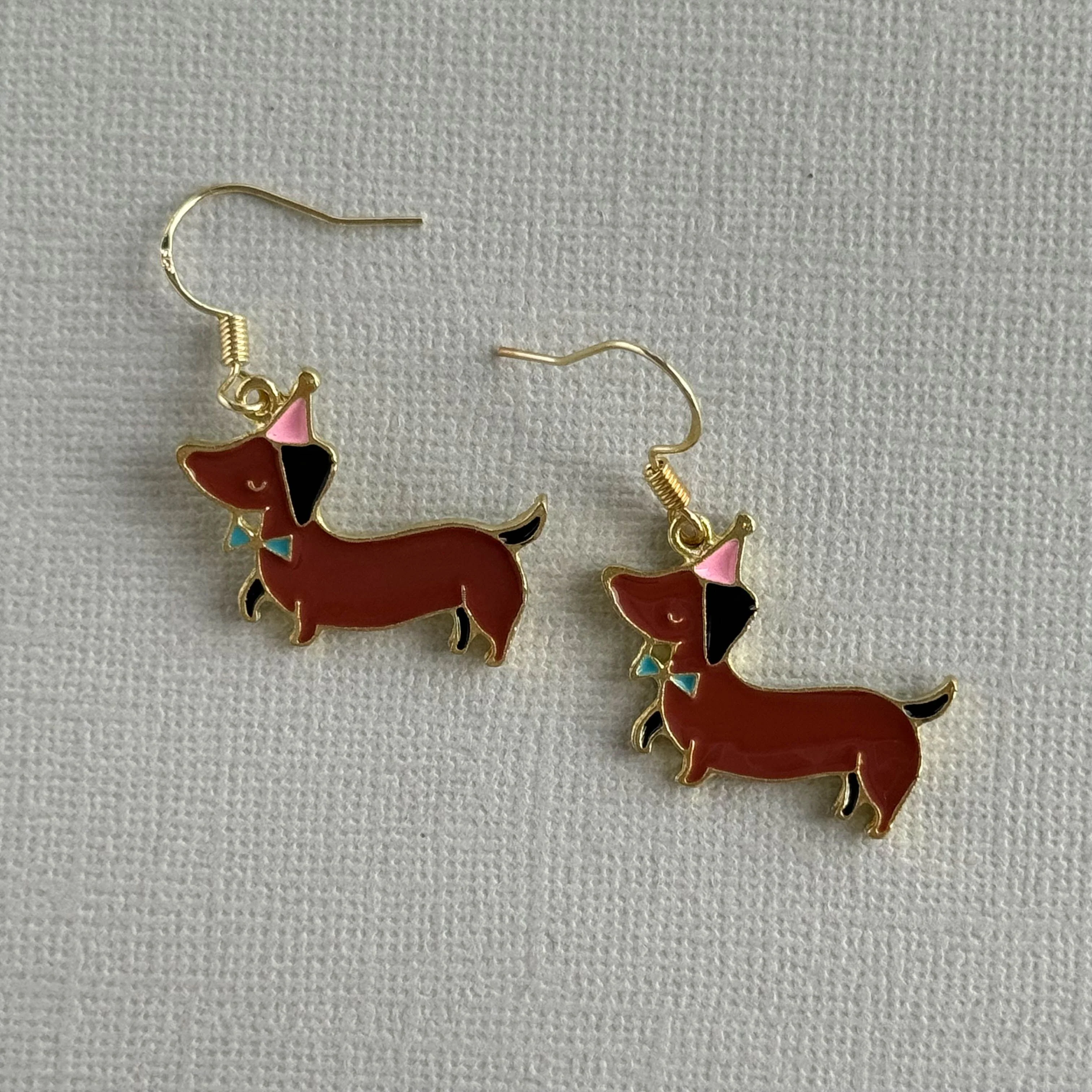 Sausage Dog Party Earrings