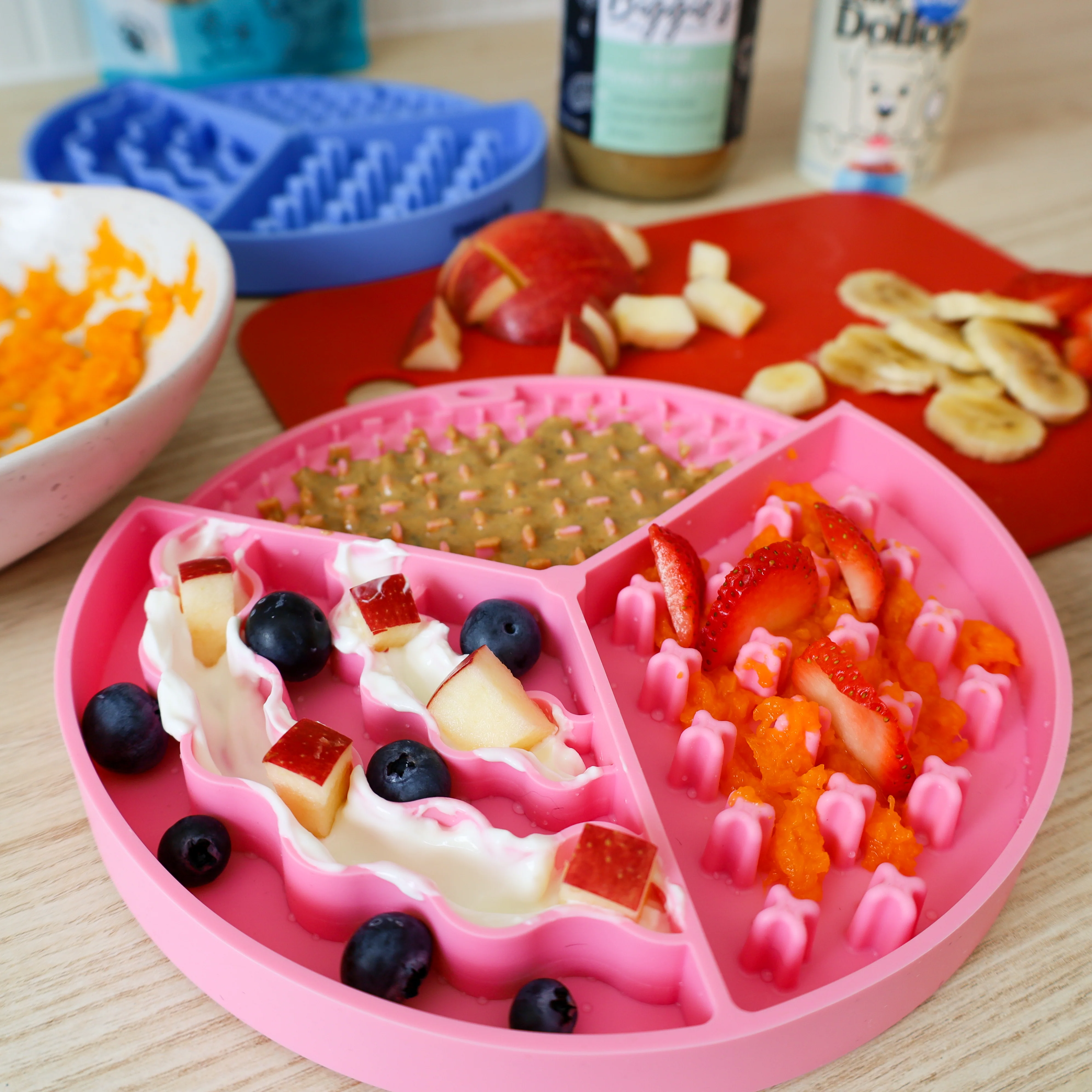 Textured Enrichment Slow Feeding Dish & Lick Mat - Image 3