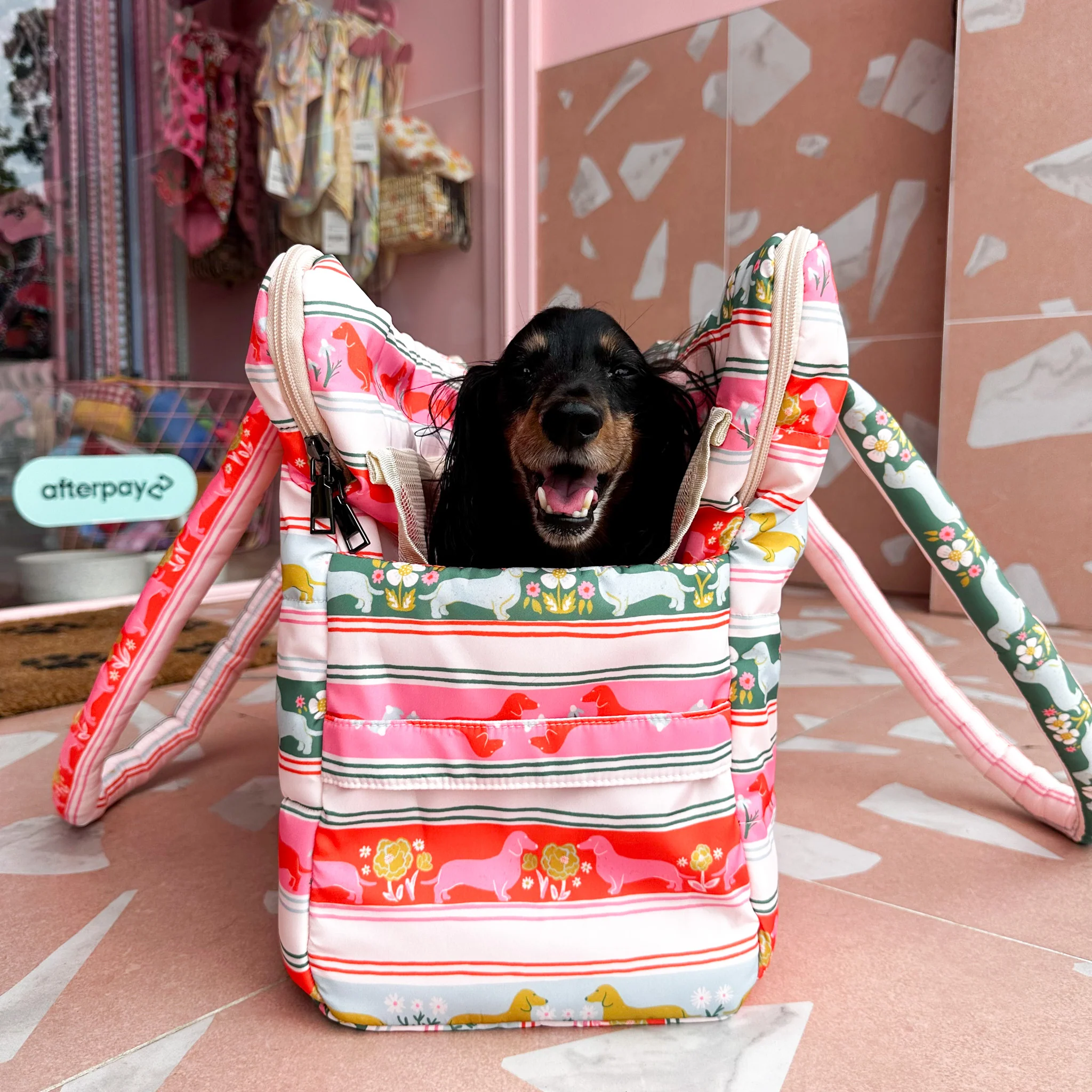 The Blooming Dachshund: Travel Bag - Image 3