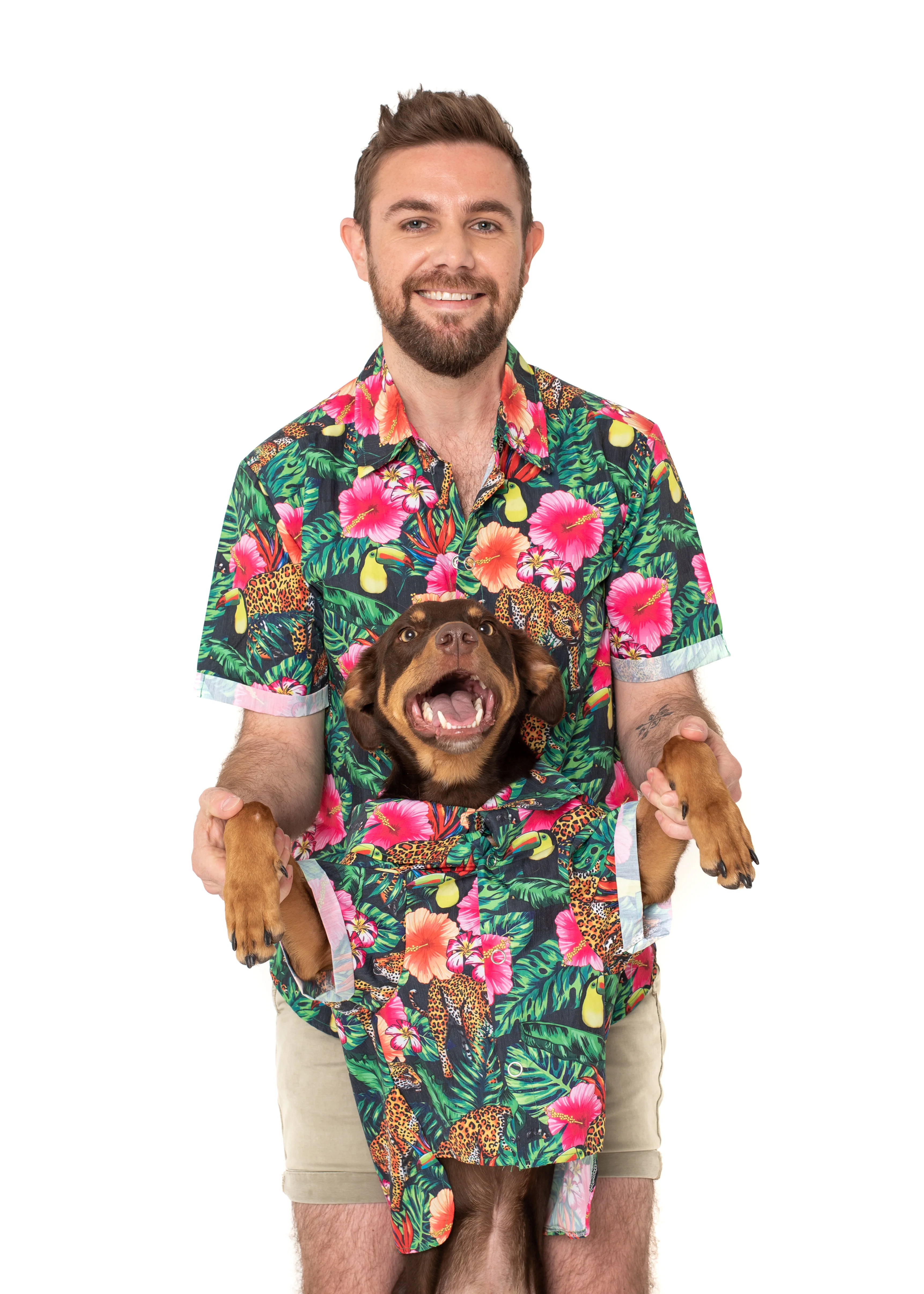 Unisex Human's Tropical Jungle BBQ Tee - Image 3