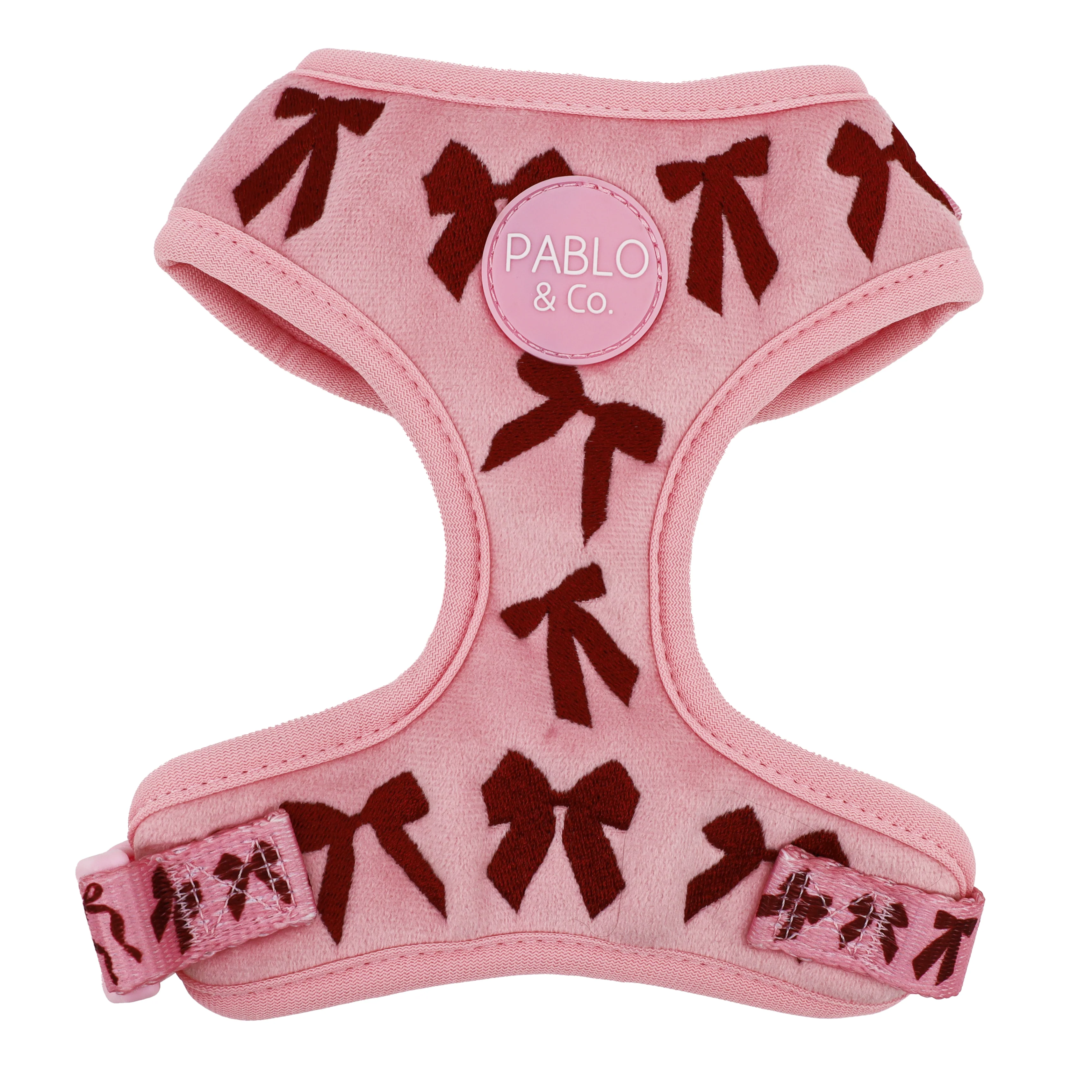 Velvet Blush Bows: Adjustable Harness - Image 10