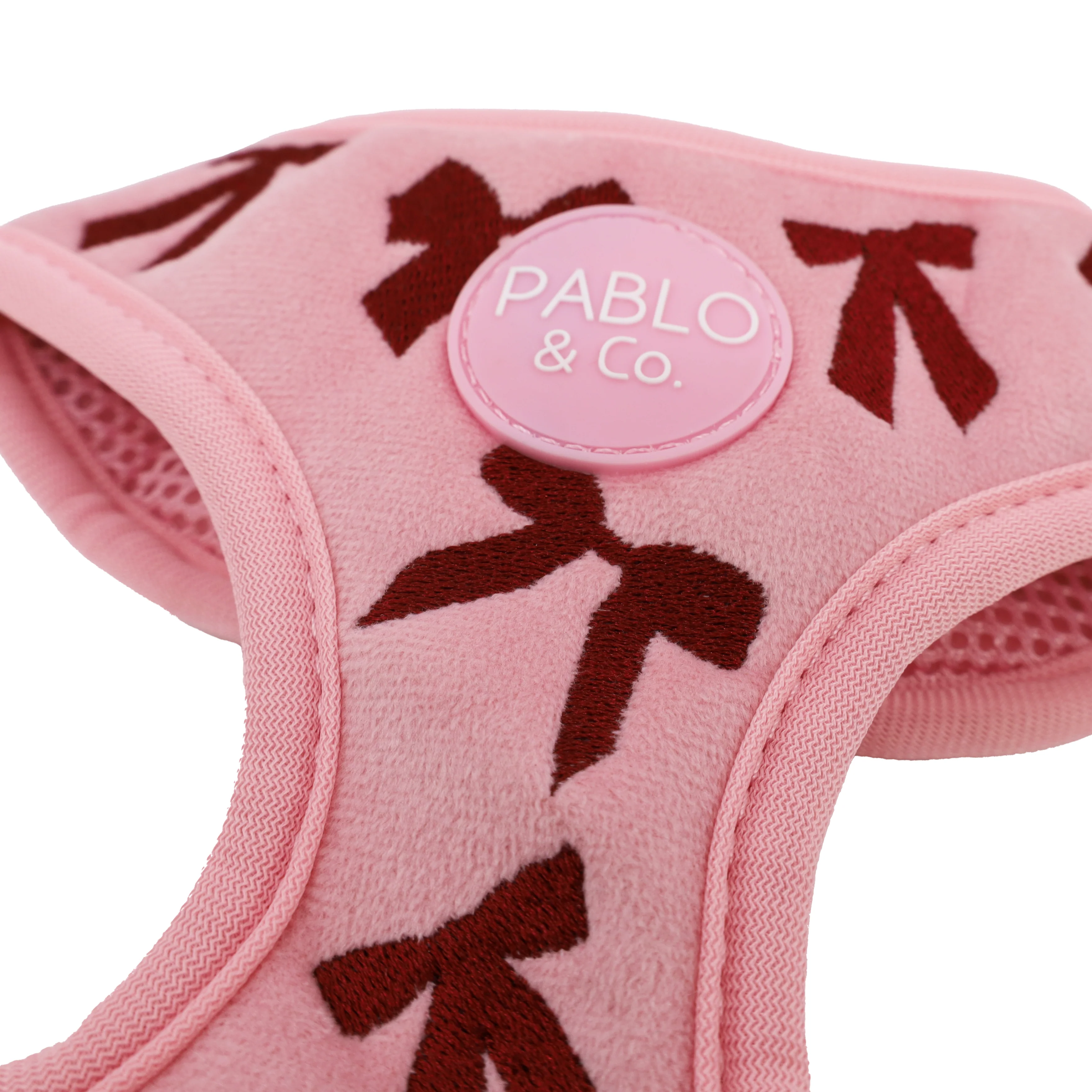 Velvet Blush Bows: Adjustable Harness - Image 11