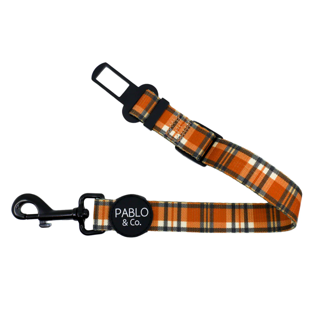 Vintage Plaid: Adjustable Car Restraint