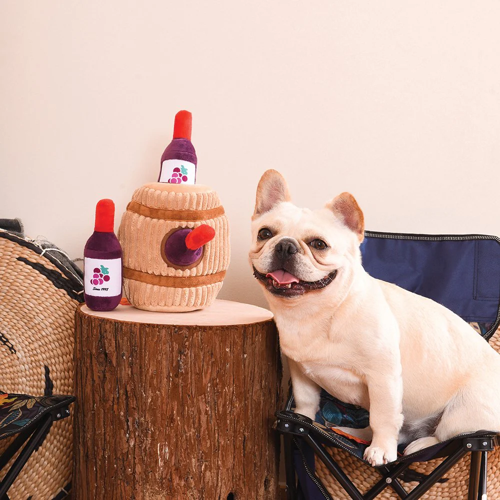 Wine Barrel Dog Burrow Toy - Image 2