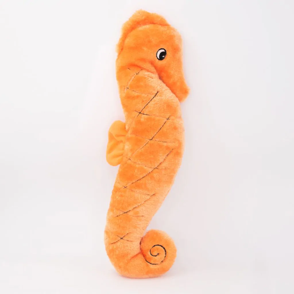 Zippy Paws: Jigglerz Shakeable Dog Toy - Seahorse - Image 2