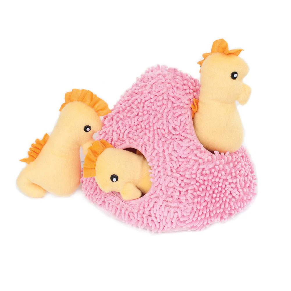 Zippy Paws: Seahorse n Coral Burrow Toy