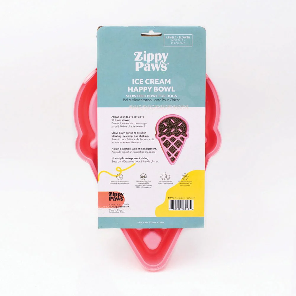 Zippy Paws: Slow Food Dog Bowl - Ice Cream - Image 3