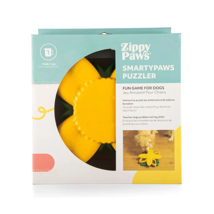 Zippy Paws: SmartyPaws Puzzler Feeder - Sunflower - Image 3