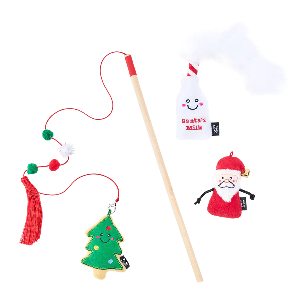 Zippy Claws: Holiday ZippyStick Santa with Cookies & Milk
